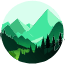 About me - Landscape vector